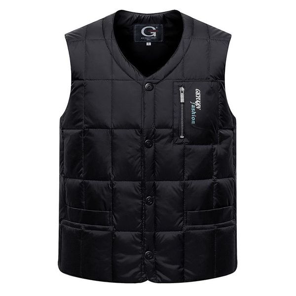men's down & parkas white duck coats men sleeveless jacket vest autumn winter warm v-neck lightweight jackets male casual waistcoat, Black
men's down & parkas white duck coats men sleeveless jacket vest autumn winter warm v-neck lightweight jackets male casual waistcoat, Black