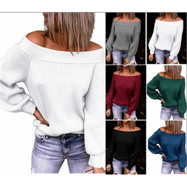 2021 off shoulder large size loose fitting t-shirt autumn and winter one neck solid color pullover female, White;black
2021 off shoulder large size loose fitting t-shirt autumn and winter one neck solid color pullover female, White;black