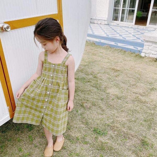 girl's dresses girls dress 2021 summer korean style fashion plaid group girl sling p4626, Red;yellow
girl's dresses girls dress 2021 summer korean style fashion plaid group girl sling p4626, Red;yellow
