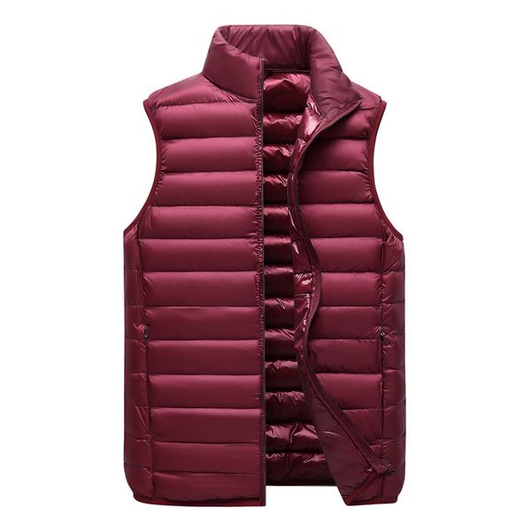 2021 winter new jacket waistcoat fashion stand collar shoulder light down vest men's top, Black;white
2021 winter new jacket waistcoat fashion stand collar shoulder light down vest men's top, Black;white