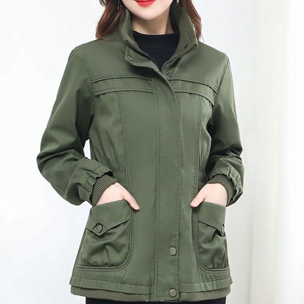 women's jackets 2021 fashion army green women long sleeve jacket windbreaker parka pockets cardigan coat autumn outwear clothes#35, Black;brown
women's jackets 2021 fashion army green women long sleeve jacket windbreaker parka pockets cardigan coat autumn outwear clothes#35, Black;brown