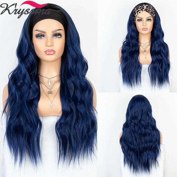 kryssma blue headband wig long wavy synthetic wigs for women ombre light ash blue wig cosplay party daily highheat resistance, Black
kryssma blue headband wig long wavy synthetic wigs for women ombre light ash blue wig cosplay party daily highheat resistance, Black