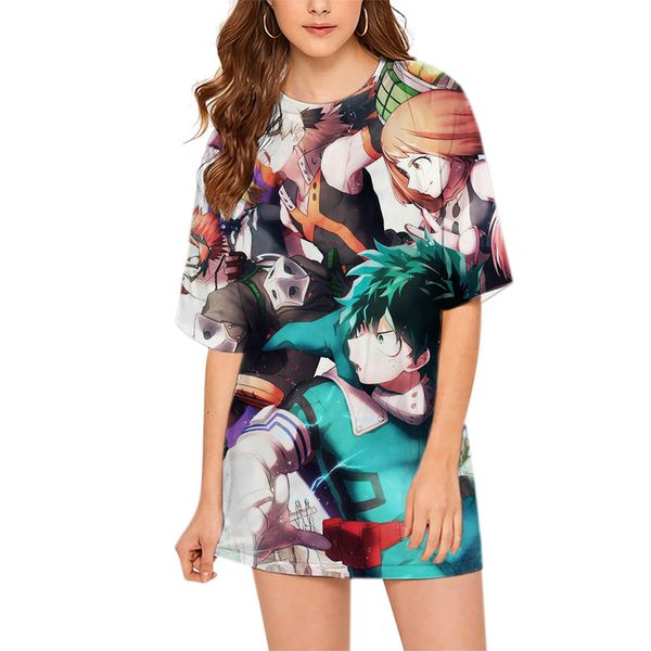 cloocl my hero academia women tee printed lady clothes loose short sleeve hip-hop style teens leisure outfits, White
cloocl my hero academia women tee printed lady clothes loose short sleeve hip-hop style teens leisure outfits, White