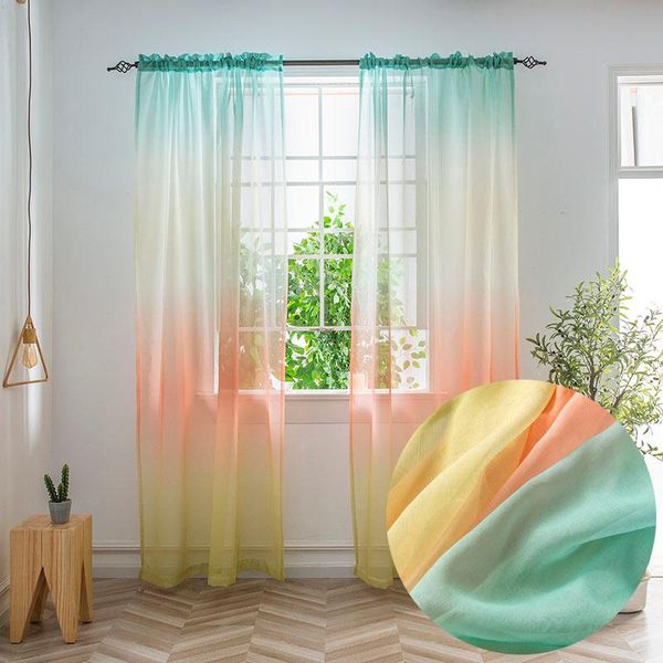 curtain & drapes colorful rainbow gradient sheer for living room bed window decoration organza country style home backdrop curtains
curtain & drapes colorful rainbow gradient sheer for living room bed window decoration organza country style home backdrop curtains