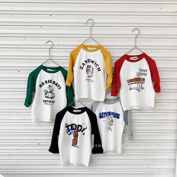 kalatom2021 spring and new children's women's wear men's korean raglan long sleeve cartoon printed t-shirt cas, Black;white
kalatom2021 spring and new children's women's wear men's korean raglan long sleeve cartoon printed t-shirt cas, Black;white
