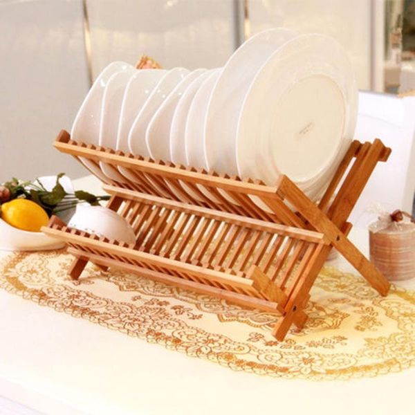 hooks & rails natural bamboo storage rack folding dishes tableware drain drying frame deskwooden pot shelf household kitchen accessories
hooks & rails natural bamboo storage rack folding dishes tableware drain drying frame deskwooden pot shelf household kitchen accessories