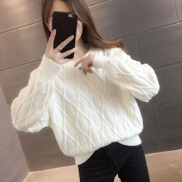 fashion women's knit pullover wear loose 2020 bottomed new sweater autumn and winter fashion luxury, White;black
fashion women's knit pullover wear loose 2020 bottomed new sweater autumn and winter fashion luxury, White;black