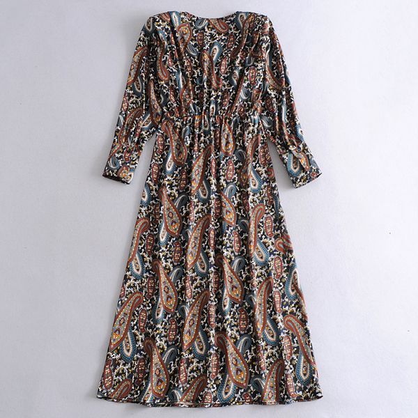 2021 new 2021spring paisley printing maxi bohemian es women long sleeve v-neck a-line vestidos ohzb, White
2021 new 2021spring paisley printing maxi bohemian es women long sleeve v-neck a-line vestidos ohzb, White