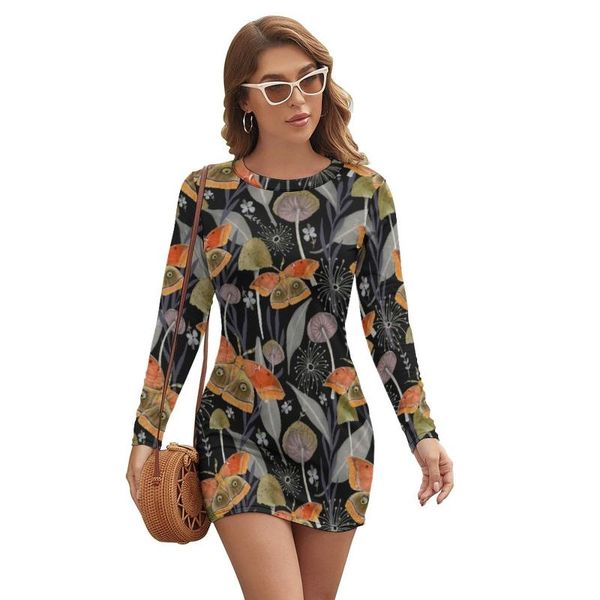 casual dresses leaves dress long sleeve daily bodycon modern women spandex one-piece, Black;gray
casual dresses leaves dress long sleeve daily bodycon modern women spandex one-piece, Black;gray