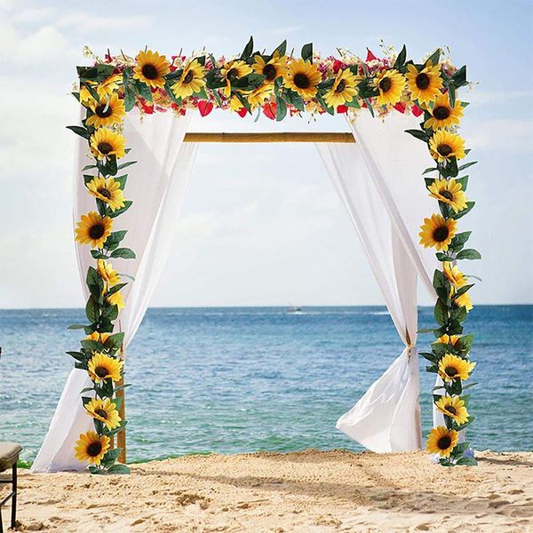 decorative flowers & wreaths artificial sunflower ivy vine with green hanging garden garland artifici leaves 2.25m 4pcs
decorative flowers & wreaths artificial sunflower ivy vine with green hanging garden garland artifici leaves 2.25m 4pcs