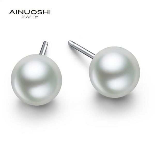 stud ainuoshi 925 sterling silver round white gold pearl earrings for women jewelry gifts, Golden;silver
stud ainuoshi 925 sterling silver round white gold pearl earrings for women jewelry gifts, Golden;silver