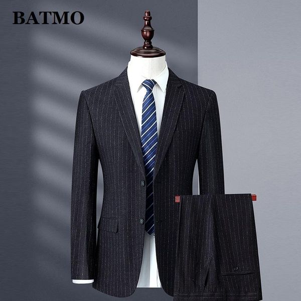 men's suits & blazers batmo 2021 arrival spring striped casual men,male wedding dress,plus-size m-xxxl 5816, White;black
men's suits & blazers batmo 2021 arrival spring striped casual men,male wedding dress,plus-size m-xxxl 5816, White;black