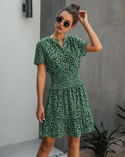 2021 summer new fashion bodycon mini ruffle dot v neck casual for women party short sleeve holiday s w94t, Black;gray
2021 summer new fashion bodycon mini ruffle dot v neck casual for women party short sleeve holiday s w94t, Black;gray