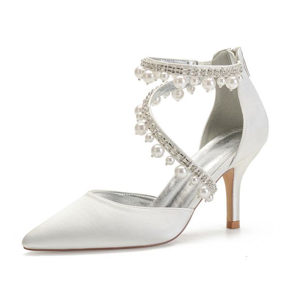 sandals high heels satin pearls party dress women's shoes pointed finger of zipper toe come back prom wedding night bombs oveq, Black
sandals high heels satin pearls party dress women's shoes pointed finger of zipper toe come back prom wedding night bombs oveq, Black