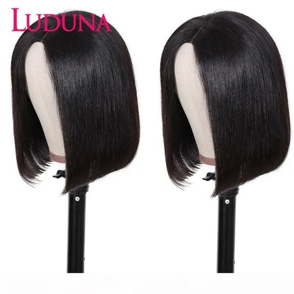 luduna 13x4 lace front human hair wigs short bob lace frontal wig for women 150% brazilian straight hair wig pre pluck remy, Black;brown
luduna 13x4 lace front human hair wigs short bob lace frontal wig for women 150% brazilian straight hair wig pre pluck remy, Black;brown