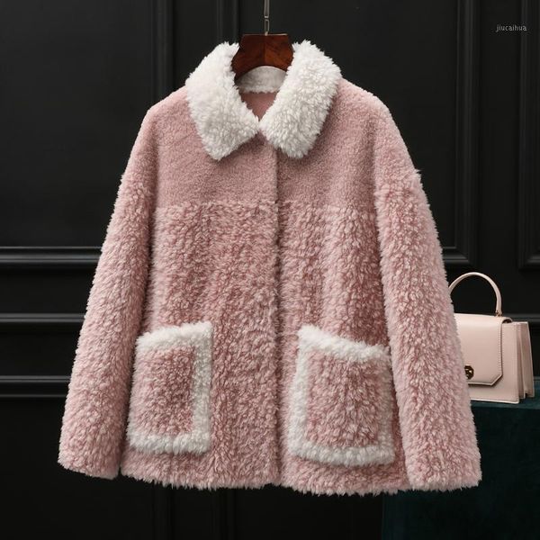 real fur coat female 100% wool jacket korean vintage autumn winter coat women clothes 2019 sheep shearling fur zt39231, Black
real fur coat female 100% wool jacket korean vintage autumn winter coat women clothes 2019 sheep shearling fur zt39231, Black