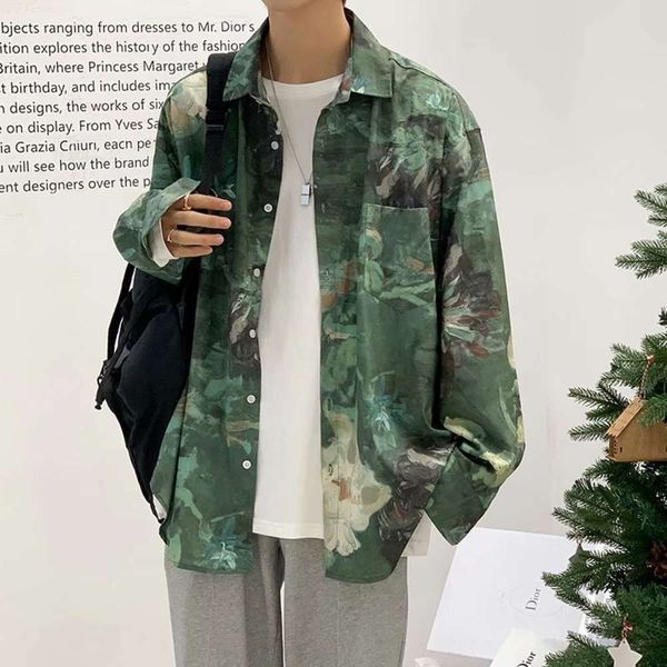 shirt man ruffian handsome trend loose net red drop feeling very fairy tie dye korean oil painting printing long sleeve top, White;black
shirt man ruffian handsome trend loose net red drop feeling very fairy tie dye korean oil painting printing long sleeve top, White;black