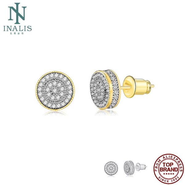 stud inalis small round earrings for women full white 5a clear cubic zirconia female anniversary fashion jewelry arrival, Golden;silver
stud inalis small round earrings for women full white 5a clear cubic zirconia female anniversary fashion jewelry arrival, Golden;silver