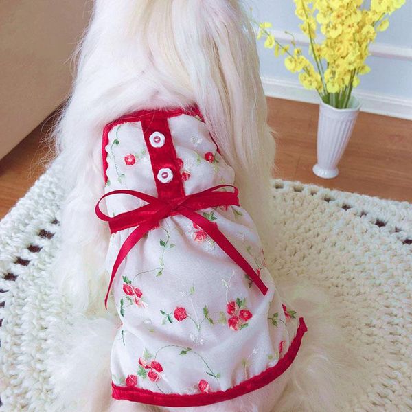 dog apparel mesh breathable party dress summer red sling girls embroidery flower shirt skirt for small dogs xxs-xl chihuahua 90
dog apparel mesh breathable party dress summer red sling girls embroidery flower shirt skirt for small dogs xxs-xl chihuahua 90