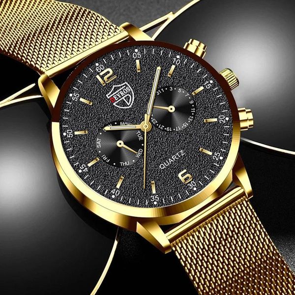 wristwatches relogio masculino mens watches luxury business stainless steel mesh belt quartz leather sports wrist watch men luminous clock, Slivery;brown
wristwatches relogio masculino mens watches luxury business stainless steel mesh belt quartz leather sports wrist watch men luminous clock, Slivery;brown