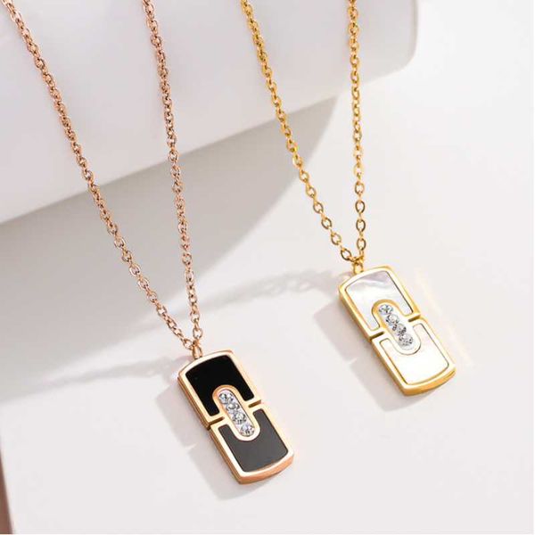 chains 316l stainless steel black white shell zircon geometric square pendant charm choker necklace for women fashion fine jewelry, Silver
chains 316l stainless steel black white shell zircon geometric square pendant charm choker necklace for women fashion fine jewelry, Silver