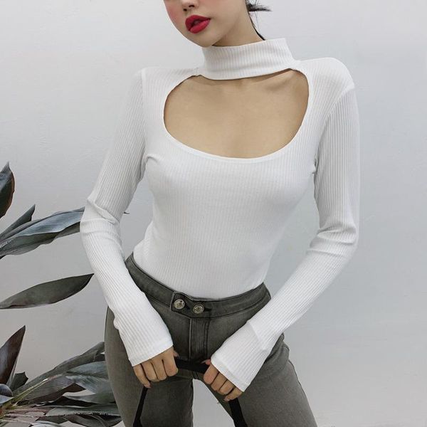 women's jumpsuits & rompers women high neck cut out front ribbed long sleeve bodysuit, Black;white
women's jumpsuits & rompers women high neck cut out front ribbed long sleeve bodysuit, Black;white
