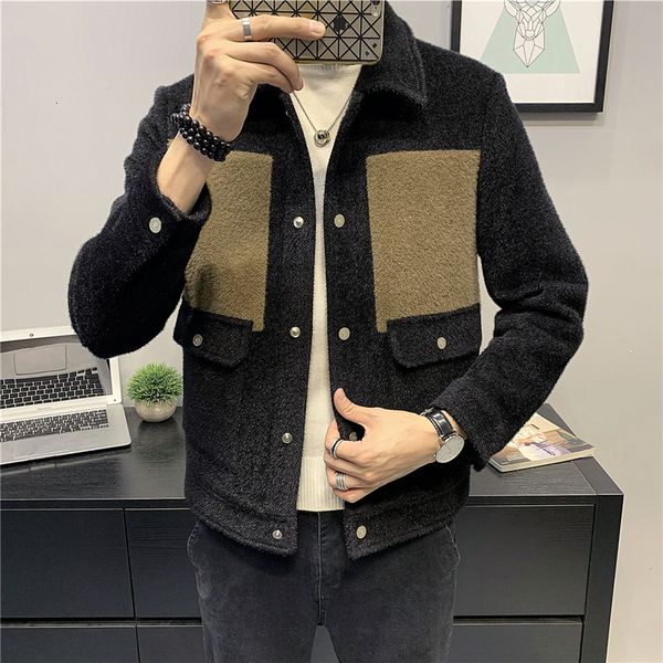 british 2021 new style winter wholesale turn down collar men's clothes fashion sh thin color fit casual jackets 7ht3, Black;brown 
british 2021 new style winter wholesale turn down collar men's clothes fashion sh thin color fit casual jackets 7ht3, Black;brown