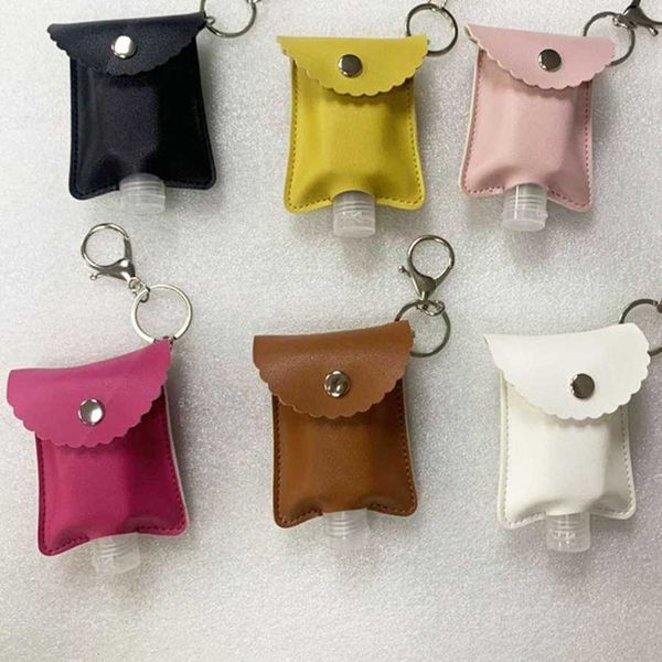 hand sanitizer keychain 30ml sanitizer leather keychain portable empty leakproof plastic travel bottle holder refillable carrier, Silver
hand sanitizer keychain 30ml sanitizer leather keychain portable empty leakproof plastic travel bottle holder refillable carrier, Silver