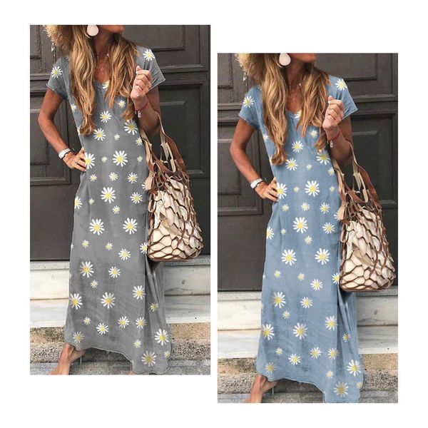 New 2021 Women Daisies Print Long Casual Short Sleeve v Neck Maxi Summer Boho Beach Sun Plus Size 5xl IG3P, Black;gray
New 2021 Women Daisies Print Long Casual Short Sleeve v Neck Maxi Summer Boho Beach Sun Plus Size 5xl IG3P, Black;gray