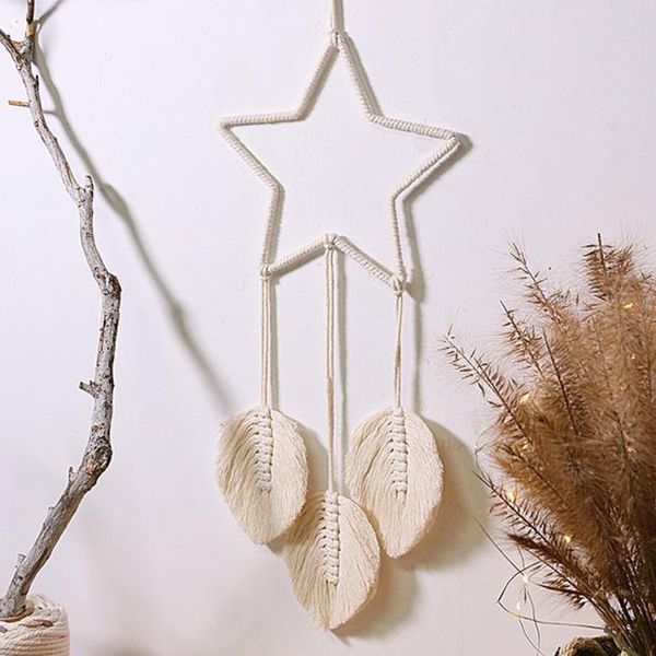 tassel moon five-pointed star dream catcher with macrame leaf handmade bohemian home decoration,for girls kids bedroom
tassel moon five-pointed star dream catcher with macrame leaf handmade bohemian home decoration,for girls kids bedroom