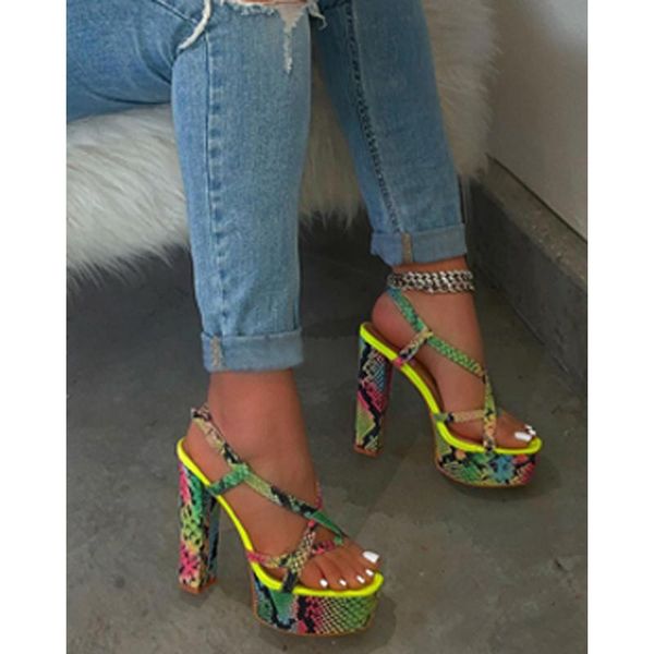 sandals 2021 summer women's high heel open toes snake pattern female waterproof platform shoes plus size 34-43, Black
sandals 2021 summer women's high heel open toes snake pattern female waterproof platform shoes plus size 34-43, Black