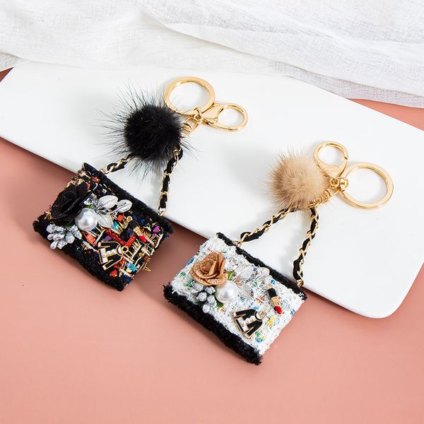 fine key chain korean fashion fragrance series fabric flower mink hair bag pendant ornaments sell well, Silver
fine key chain korean fashion fragrance series fabric flower mink hair bag pendant ornaments sell well, Silver