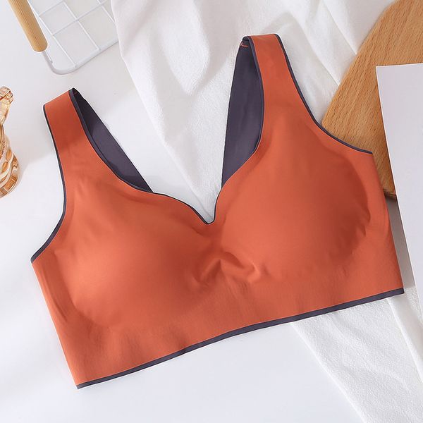 sports bra for women gym workout breathable latex underwear ladies bra without steel ring gathered shockproof fitness bra, White;red
sports bra for women gym workout breathable latex underwear ladies bra without steel ring gathered shockproof fitness bra, White;red