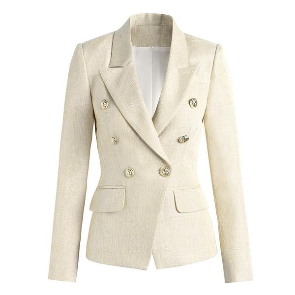 women slim blazer classic designer shawl collar double breasted buttons apricot blazers office lady blazer, White;black
women slim blazer classic designer shawl collar double breasted buttons apricot blazers office lady blazer, White;black