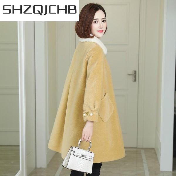 women's fur & faux jcgb 2021 winter jacket women real sheep shearing coats female parka natural mink collar spring long wool clothes lw, Black
women's fur & faux jcgb 2021 winter jacket women real sheep shearing coats female parka natural mink collar spring long wool clothes lw, Black