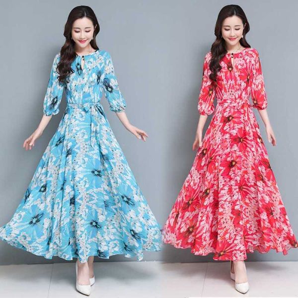 spring summer arrival round collar flower printed three-quarter sleeve chiffon long dress plus size -3xl 210531, Black;gray
spring summer arrival round collar flower printed three-quarter sleeve chiffon long dress plus size -3xl 210531, Black;gray