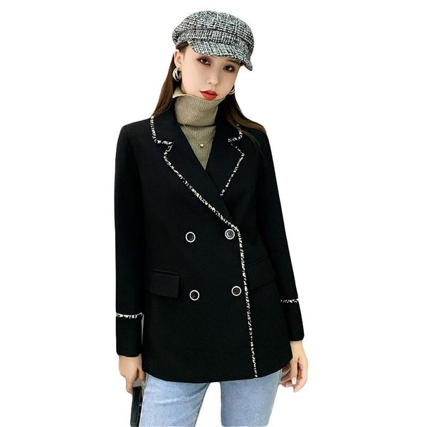 women's jackets elegant double breasted women long sleeves tassels jacket coat retro female suit work style outerwear, Black;brown
women's jackets elegant double breasted women long sleeves tassels jacket coat retro female suit work style outerwear, Black;brown