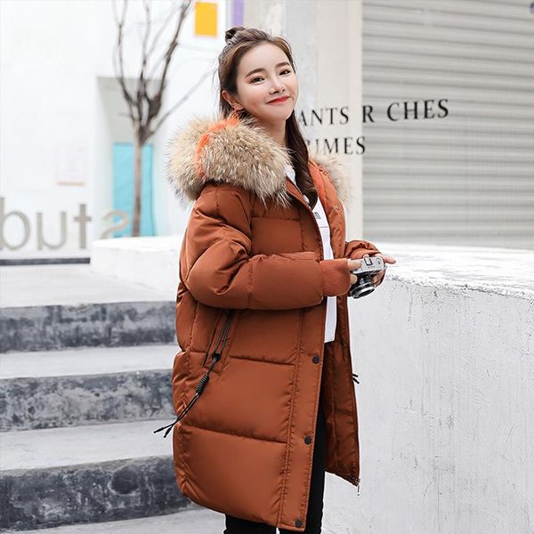 women's trench coats winter jacket women long hooded parka fur collar warm outerwear plus size loose fashion padded female jackets woma, Tan;black
women's trench coats winter jacket women long hooded parka fur collar warm outerwear plus size loose fashion padded female jackets woma, Tan;black