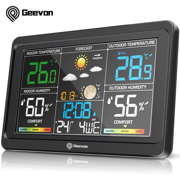 geevon weather station clocks wireless digital led calendars table clock with temperature and humidity snooze alarm clock 
geevon weather station clocks wireless digital led calendars table clock with temperature and humidity snooze alarm clock