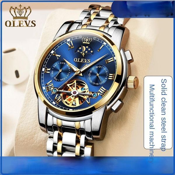 wristwatches automatic mechanical watch the moon hollow out man watches men, Slivery;brown
wristwatches automatic mechanical watch the moon hollow out man watches men, Slivery;brown