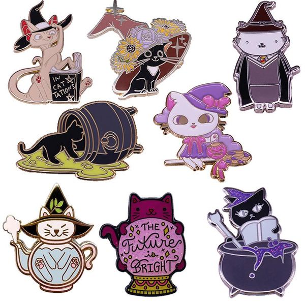 pins, brooches cute magic witch cats wizard cat cartoon kitty enamel brooch pins badge lapel pin collar jeans jacket fashion jewelry, Gray
pins, brooches cute magic witch cats wizard cat cartoon kitty enamel brooch pins badge lapel pin collar jeans jacket fashion jewelry, Gray