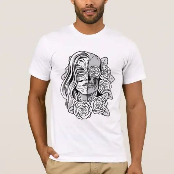 black and white style men's 3d printed t-shirt visual impact party shirt punk gothic round neck high-quality american muscle style shor, White;black
black and white style men's 3d printed t-shirt visual impact party shirt punk gothic round neck high-quality american muscle style shor, White;black