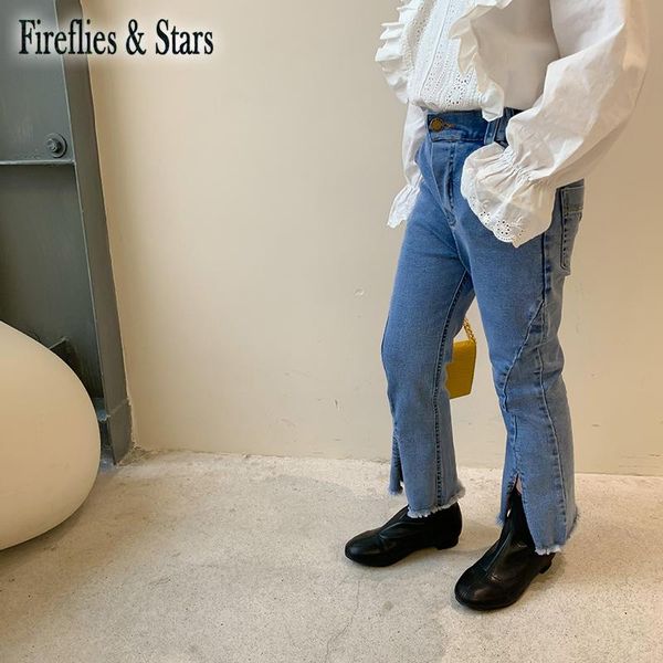 jeans spring autumn girls denim pants baby flare trousers kids bottoms children fashion slit ripped tassel elastic 2 to 9 yrs, Blue
jeans spring autumn girls denim pants baby flare trousers kids bottoms children fashion slit ripped tassel elastic 2 to 9 yrs, Blue