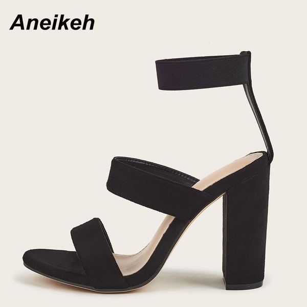 sandals aneikeh 2021 summer flock elastic band solid square heel retro zapatos de mujer women's wedding shoes concise punk, Black
sandals aneikeh 2021 summer flock elastic band solid square heel retro zapatos de mujer women's wedding shoes concise punk, Black