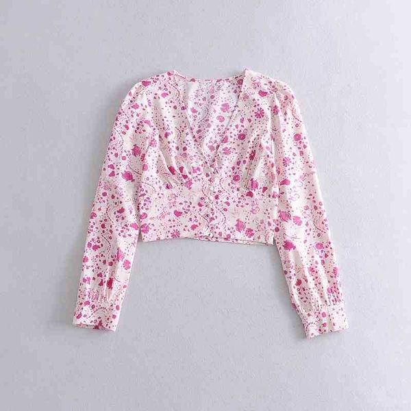 casual floral deep v neck crop long sleeves women printed blouse pullover female sweet shirts 210525, White
casual floral deep v neck crop long sleeves women printed blouse pullover female sweet shirts 210525, White