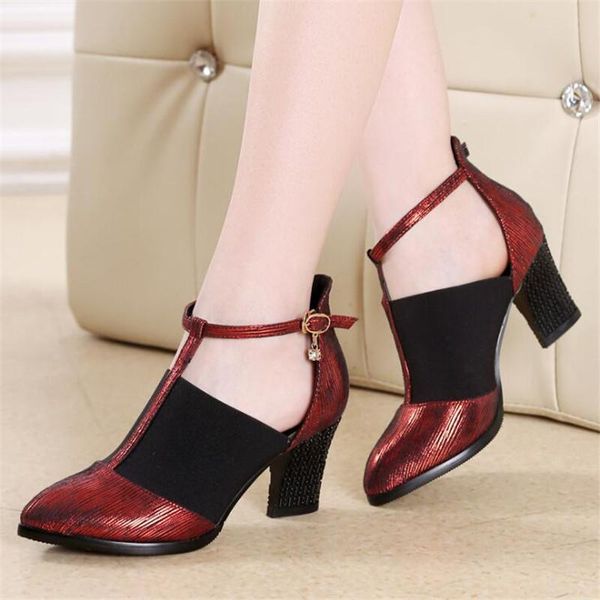dress shoes high heels female spring fish mouth shallow thick heel women's temperament buckle single shoe soft bottom dance, Black
dress shoes high heels female spring fish mouth shallow thick heel women's temperament buckle single shoe soft bottom dance, Black