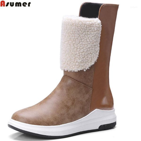 boots asumer fashion winter women round toe pu black brown ladies flat with keep warm ankle big size11
boots asumer fashion winter women round toe pu black brown ladies flat with keep warm ankle big size11