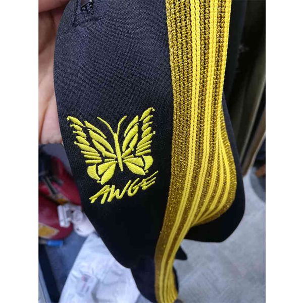 men's pants das mulheres dos homens melhor de alta qualidade borboleta tipo bordado awge calas ouro/prata listras es db7m, Black
men's pants das mulheres dos homens melhor de alta qualidade borboleta tipo bordado awge calas ouro/prata listras es db7m, Black