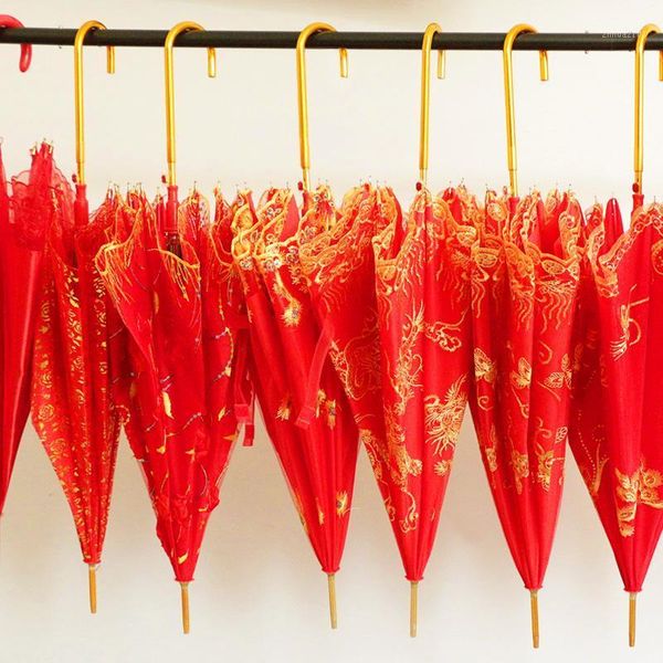 umbrellas wedding supplies dual-use red umbrella bride go out and marry lace embroidery long handle retro chinese1
umbrellas wedding supplies dual-use red umbrella bride go out and marry lace embroidery long handle retro chinese1