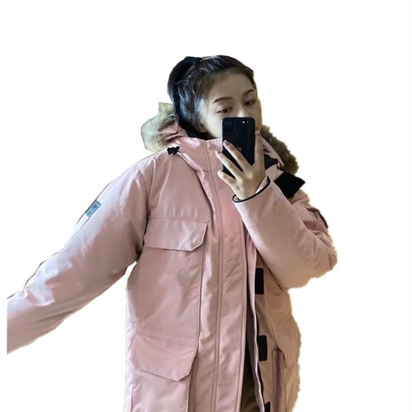 parker coat modern down jacket female pink expedition lovers thickened warm men fashion, Black
parker coat modern down jacket female pink expedition lovers thickened warm men fashion, Black